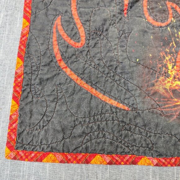 VINTAGE Star Wars Baby Blanket Quilted Stitches Revenge Of The Sith Darth Vader - Picture 2 of 9